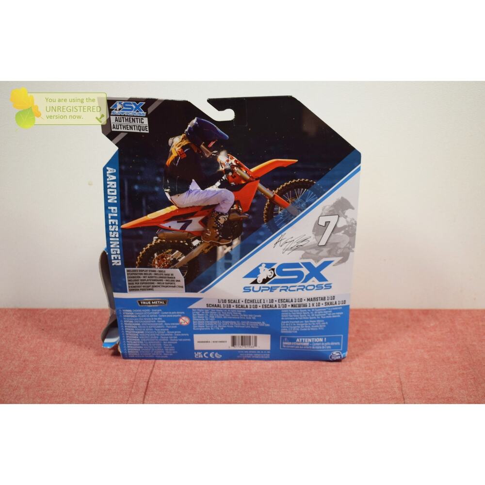 AMA Supercross Championship Aaron Plessinger #7 Motorcyle 1:64 Scale - Picture 4 of 5